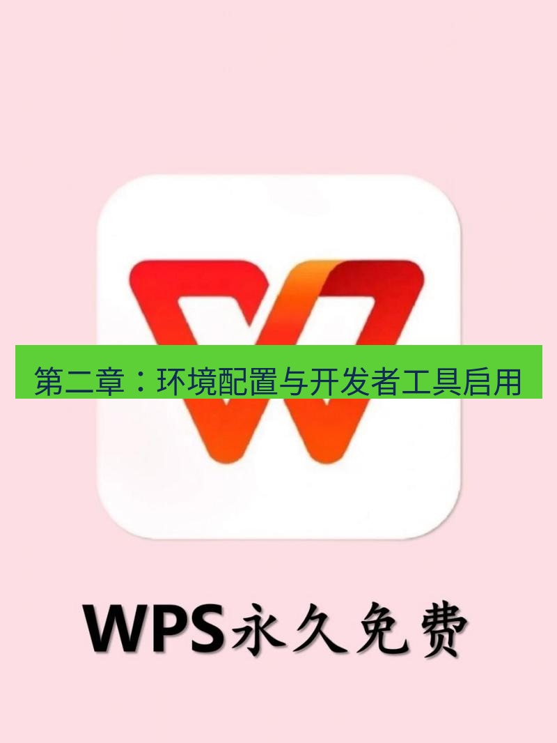 wps 第二章：环境配置与开发者工具启用