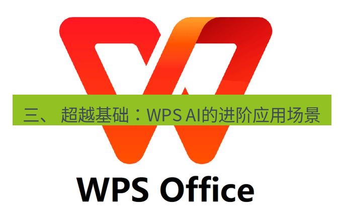 wps 三、 超越基础：WPS AI的进阶应用场景
