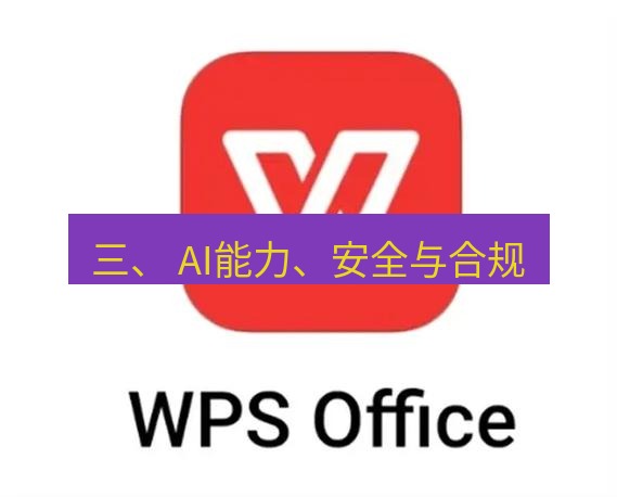 wps 三、 AI能力、安全与合规
