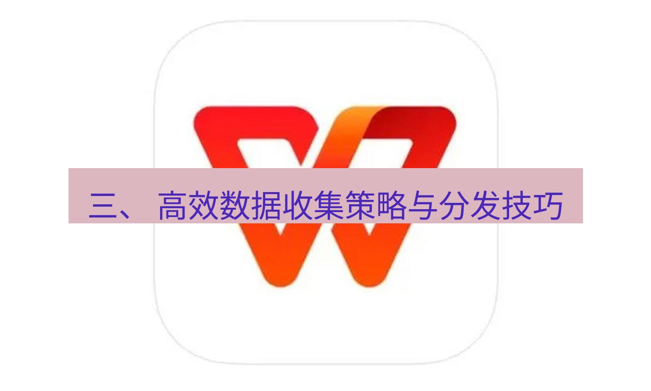 wps 三、 高效数据收集策略与分发技巧
