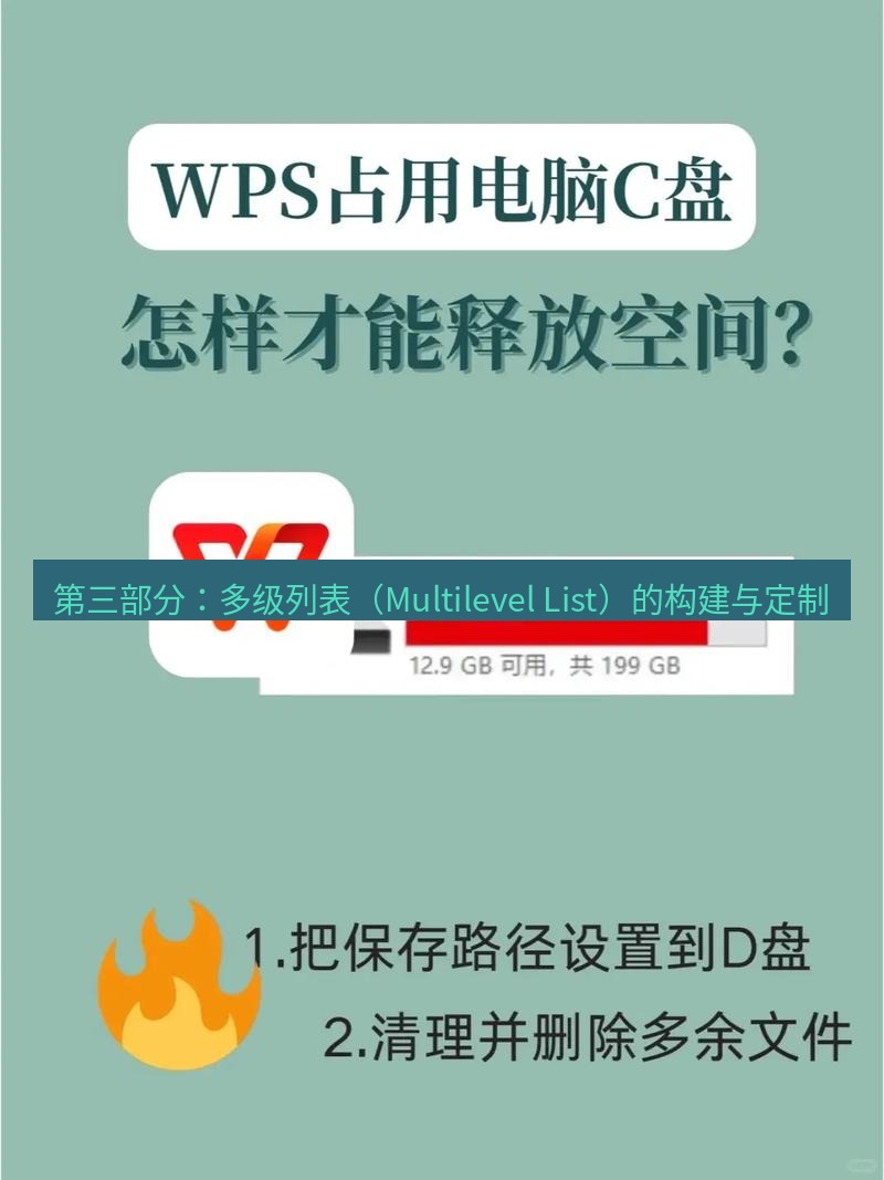 wps 第三部分：多级列表（Multilevel List）的构建与定制