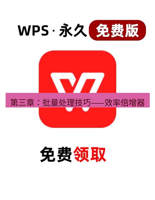 wps 第三章：批量处理技巧——效率倍增器