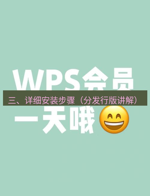 wps 三、详细安装步骤（分发行版讲解）