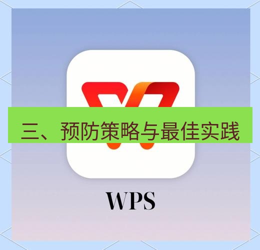 wps 三、预防策略与最佳实践