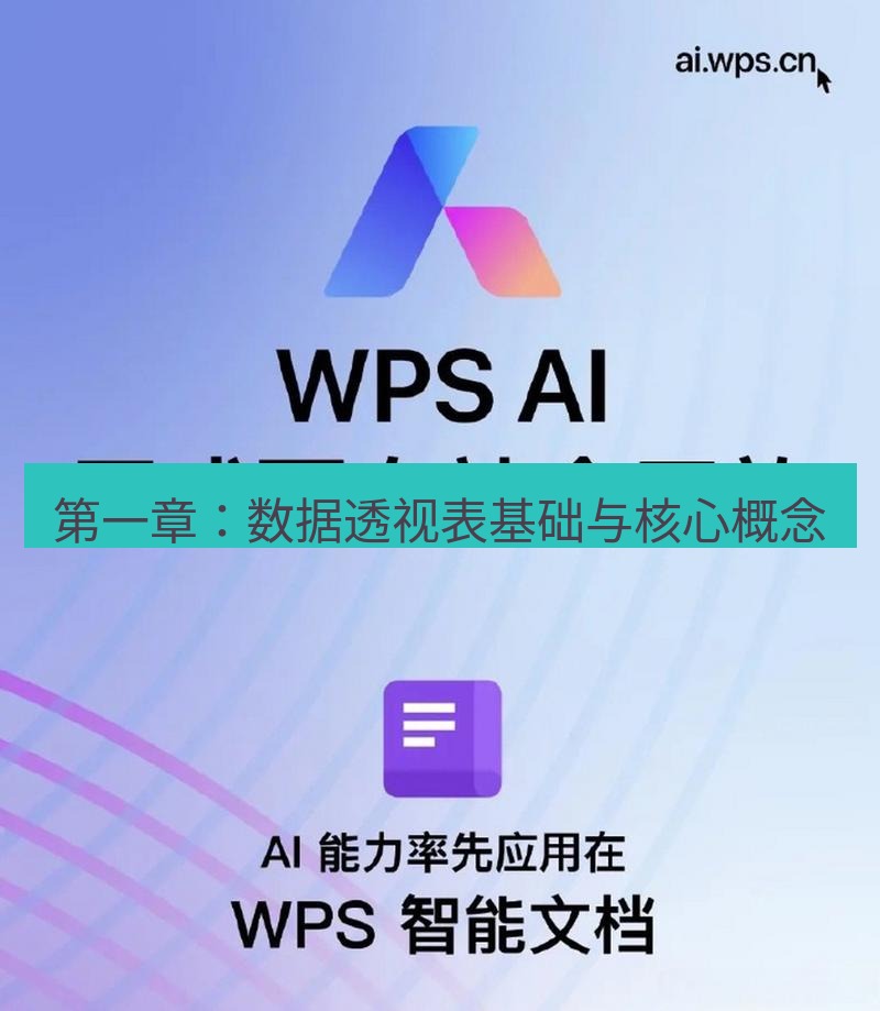 wps 第一章：数据透视表基础与核心概念