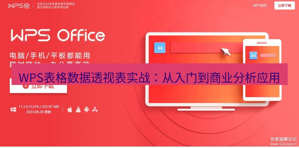 wps WPS表格数据透视表实战：从入门到商业分析应用