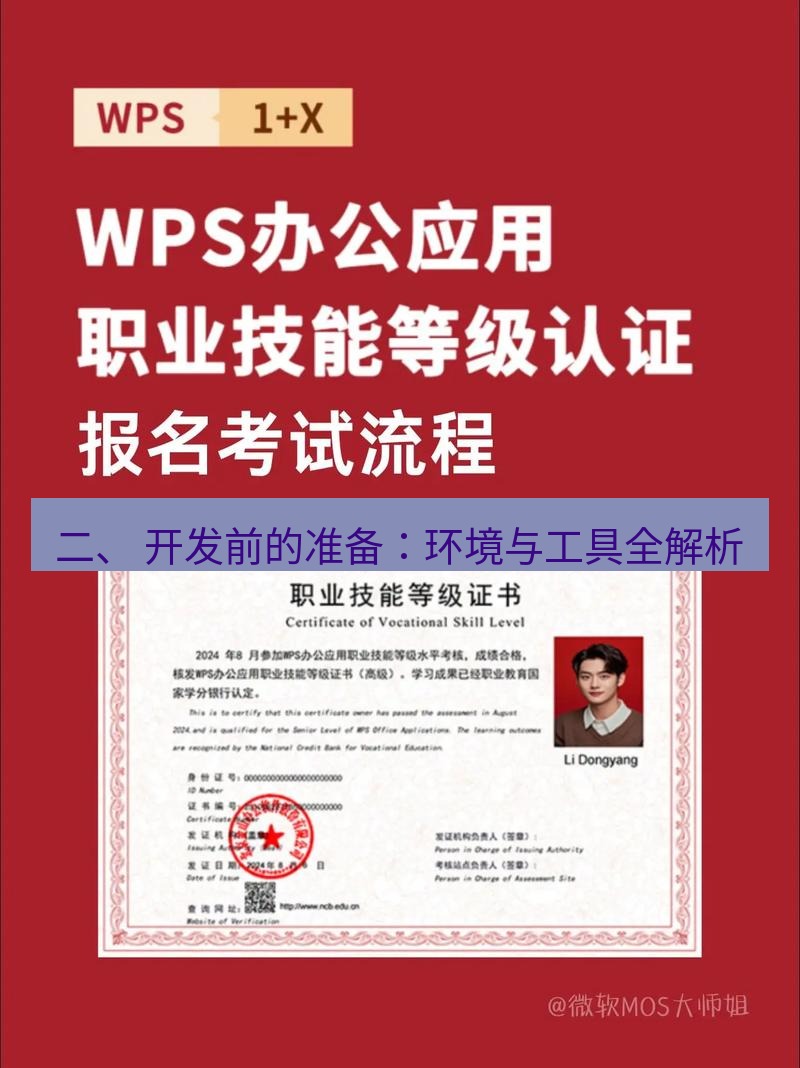 wps 二、 开发前的准备：环境与工具全解析
