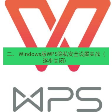 wps 二、 Windows版WPS隐私安全设置实战（逐步关闭）