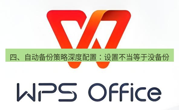 wps 四、自动备份策略深度配置：设置不当等于没备份