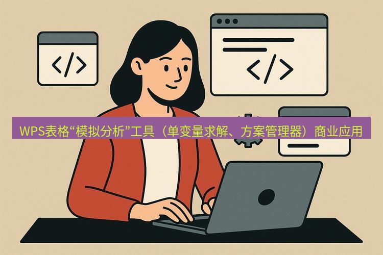 wps WPS表格“模拟分析”工具（单变量求解、方案管理器）商业应用