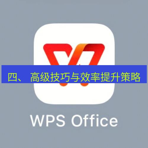 wps 四、 高级技巧与效率提升策略