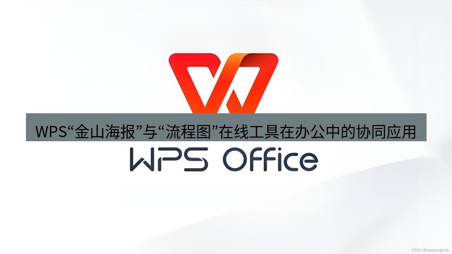 wps WPS“金山海报”与“流程图”在线工具在办公中的协同应用